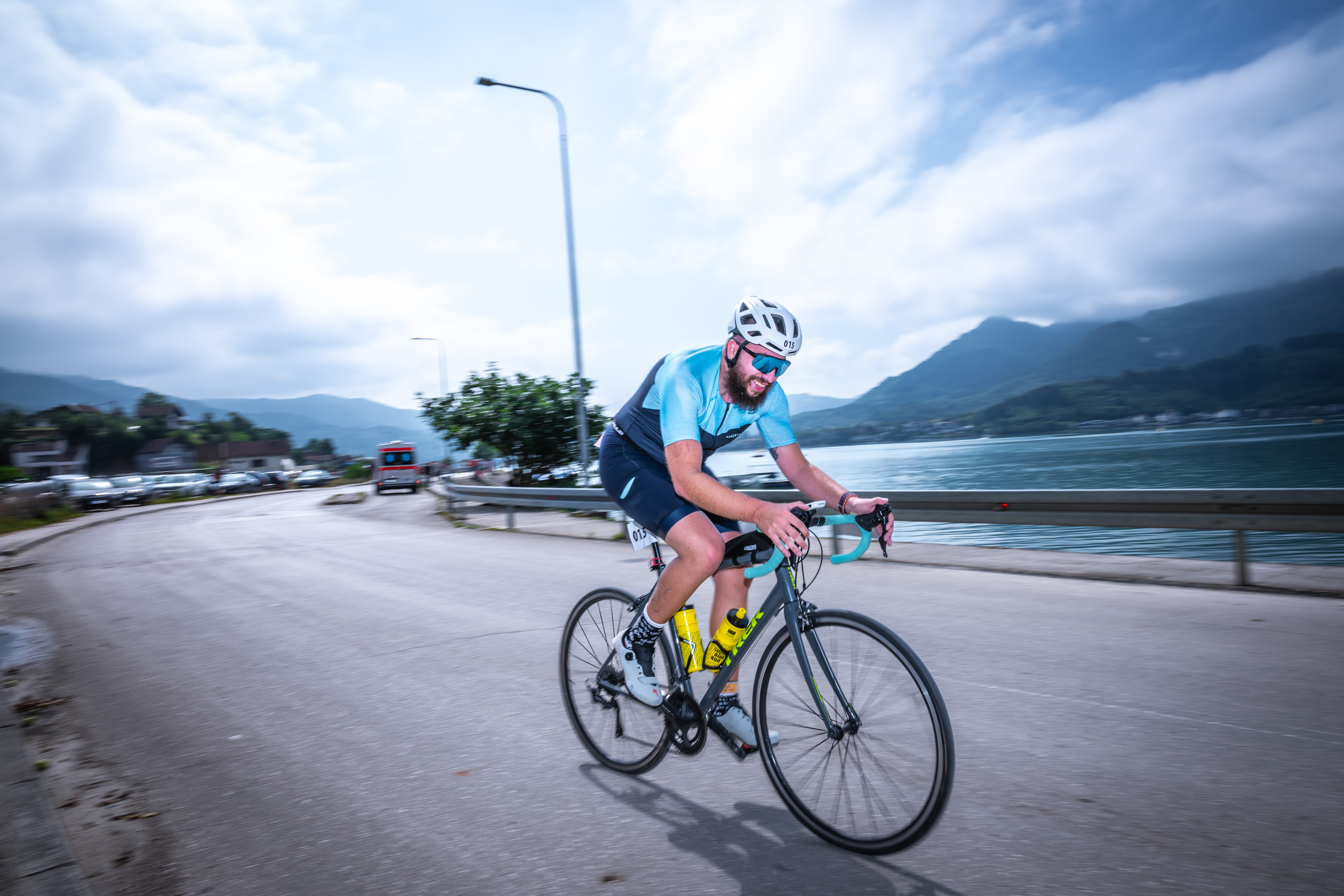 Cilj Green Lake Triathlon 2024 - slavlje sportista